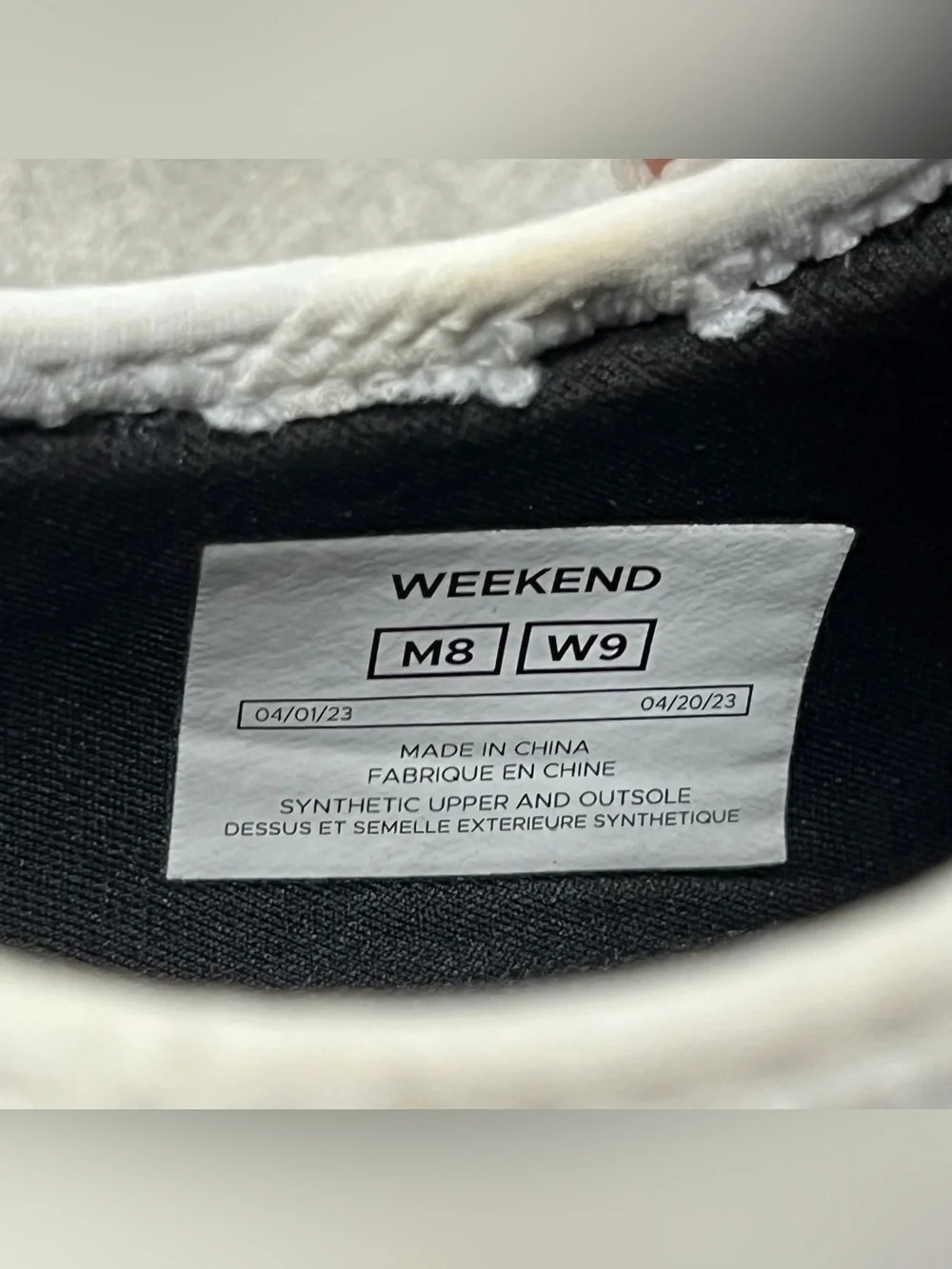 Vessi Weekend Sneaker Womens Size 9 Waterproof Shoes Marble White Mens 8